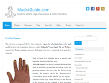 Tablet Screenshot of mudraguide.com